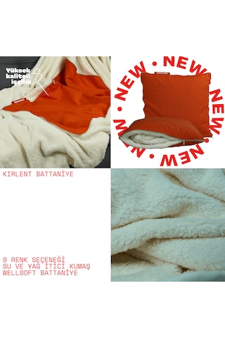 Xpermate Tv Battaniye Yastık Welsoft Battaniye 145x205 Kremit