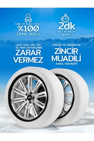 Kar Çorabı Super-x Series 195/80 R14 Lastik Uyumlu-large Universal
