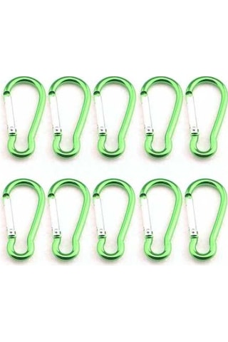 Pazly Yürüyüş Ve Seyahat Karabinası Kamp İçin Hafif Geeroyoo Dağcılık, Alüminyum Adet 10 - Fj