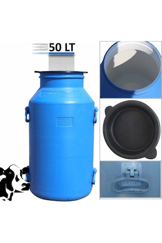 Süt Güğümü Içi Beyaz 50 Litre Mavi