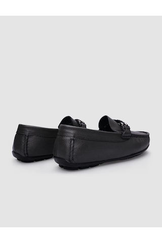 Cabani %100 Hakiki Deri Gri Tokalı Erkek Loafer Gri