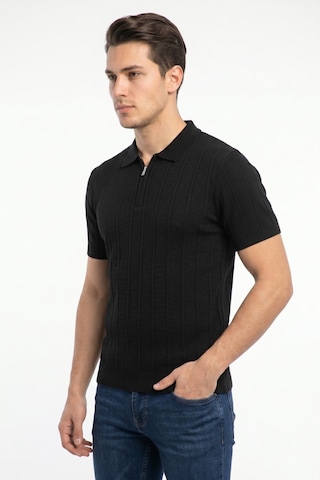 Baglan Erkek Spor Polo Yaka Triko Tişört Bgl-st05373 Siyah