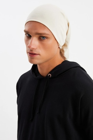 Erkek 4 Fonksiyonlu Koruyucu Pamuklu, Esnek, Terletmez, Bandana, Boyunluk, Maske - Tek Ebat / Bej Bej