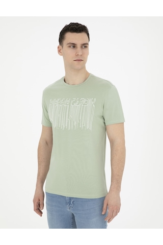 Pierre Cardin Erkek Çağla Tişört 50282064-Vr016 Yeşil