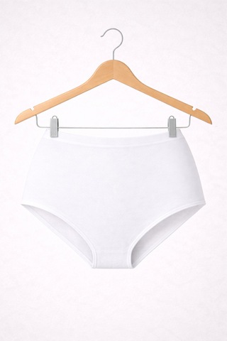 Belpa Ribana Kadın Külot %100 Pamuklu 6'lı Paket Beyaz