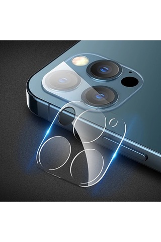 Apple Uyumlu iPhone 12 Pro Max 6.7 Hat-prince 9h 3d Full Tempered Cam Kamera Koruyucu- 5775