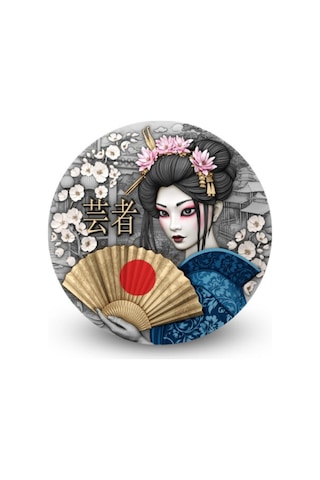 Agakulche Japon Geyşa Gümüş Sikke Coin