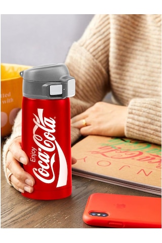 Coca-Cola Ccmdb35 0.35 L Vakumlu Çift Yalıtımlı Paslanmaz Çelik Seyahat Bardağı / Termos