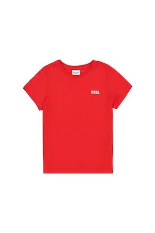 U.s. Polo Assn. Erkek Çocuk Kırmızı Tişört 50298086-vr030 Kırmızı