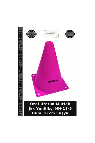 Özel Üretim Mutfak Şık Yenilikçi Hn-18-5 Huni 18 Cm Fuşya Pembe