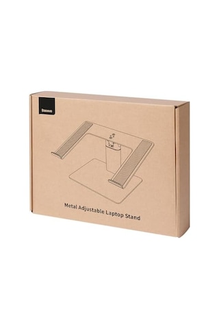 Baseus Macbook Metal Ayarlanabilir Dizüstü Bilgisayar Standı, Maks. 10 Kg Ağırlık Ve 208 Mm Yükseklik, Gümüş Lujs000012