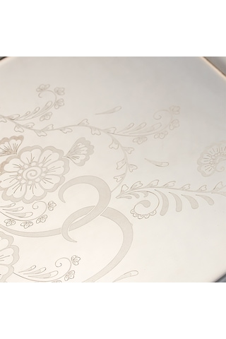 Porsima Gold 2 Li Paslanmaz Çelik Kahve Sunum Tepsisi Gümüş Go...