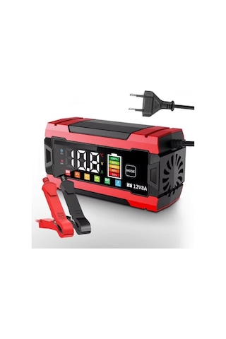 Auhma Aoc11 12v 8a Dijital Ekranlı Akıllı Akü Şarj Ve Onarım Cihazı