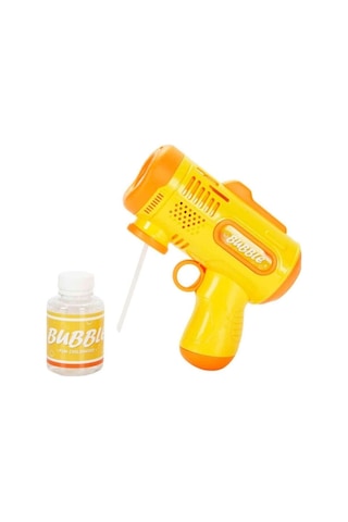 Pilli Otomatik Baloncuk Köpük Tabancası Sabun Köpüğü Eğlenceli Oyuncak Bubble Gun