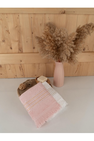Pamuklu İkili 50x80 Cm Çizgili Renkli Modern Havlu Seti Baveno Çok Renkli