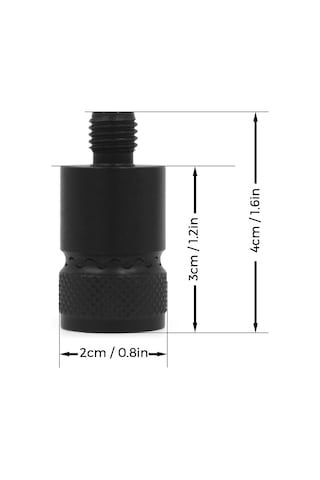 Lemestar Alüminyum Alyaş Magneşli Halka Bağlayıcı - Hızlı Serbest Bırakma, Bankstick Ve Uyarıcı İçin, M3/8" Vida, 1 Adet