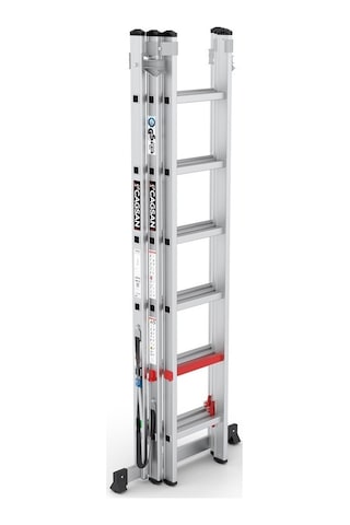 Çağsan TS6160 3x6 Basamaklı Triocombi Üç Parçalı Çok Amaçlı Merdiven