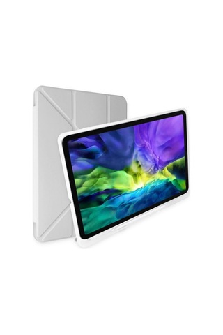 iPad Uyumlu 2022 10.9 10.nesil Kılıf Kalemlikli Mars Tablet Kılıfı - Gri - Yluh-857273