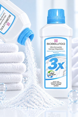 3x Ultra Konsantre Çamaşır Ve Tül Beyazlatıcı Deterjan 750 Gr