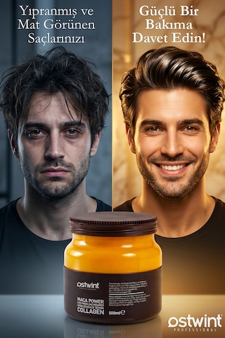 Ostwint Professional Maca Power Collagen Saç Maskesi 500 ML