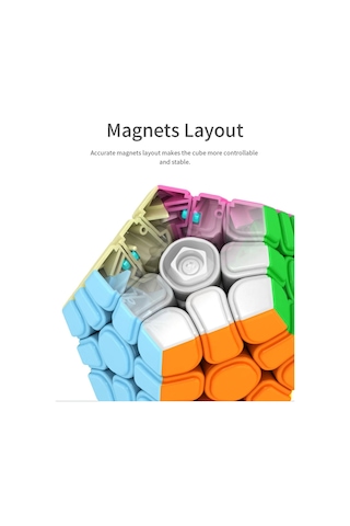Moyu Megaminx Magnetic Cube - Mıknatıslı Stickersız Akıl Zeka Rübik Küp