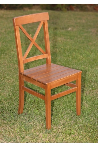 Çamlarmobilya Çeşme Ahşap X Sandalye | Ceviz