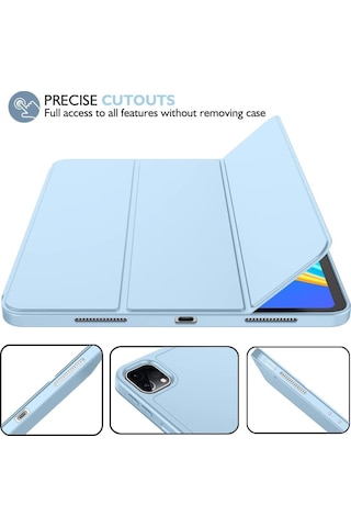 Apple Uyumlu iPad Pro 11 3. Nesil 2021 Kılıf Kalem Bölmeli Smart Case A2