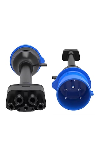 Tesla Mavi Adaptör 7.4 Kw 3/32 A Blue Adapter Mobil Connector Konnektör Uyumlu Aparat 7.4 kW