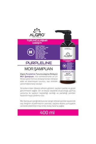 Algro Turunculaşma Karşıtı Silver Mor Şampuan 400 ML