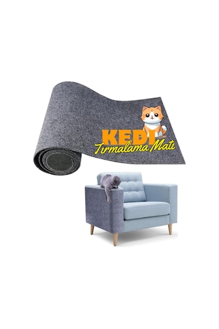 Beylini Kedi Tırmalama Halısı Yapışkanlı Koruyucu Mat 40 x 100 CM