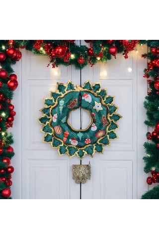 Yılbaşı Kapı Süsü Folyo Balon 80x67 Cm Çok Renkli