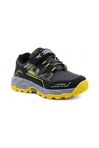 Khayt Runtrail Su Ve Soğuk Dayanıklı Çocuk Spor Ayakkabı Füme - Sarı
