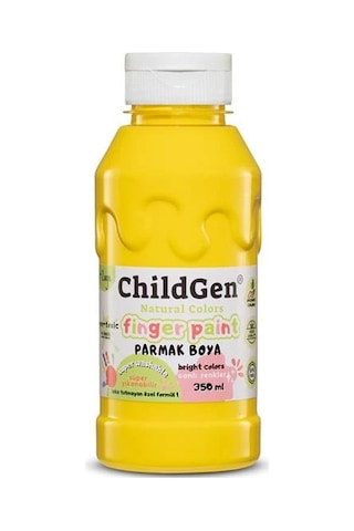 Childgen Parmak Boya 3'lü Set - 350 Ml X 3 Turuncu Sarı Mor Mavi