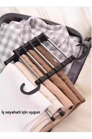 Katlanır Pantolon Askısı Giysi Çok İşlevli Pantolon Askısı Ev Depolama Askısı Beyaz