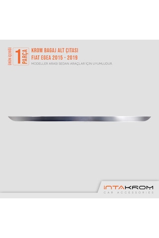 intakrom Fiat Egea Krom Bagaj Alt Çıtası 2015 Üzeri Sedan