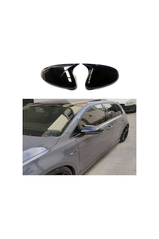 Volkswagen Golf 7 Ayna Kapağı Yarasa Batman Model Parlak Siyah