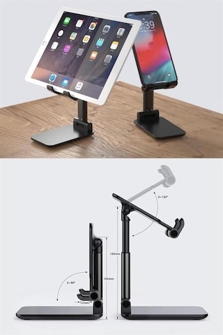 Buffer Siyah Aynalı Cep Telefonu Sabitleyici Telefon Standı