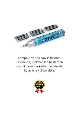 Profesyonel Seri Dayanıklı Yüksek Kalite Ergonomik Hassas Tamir Taşınabilir 15 Uçlu Tornavida Seti