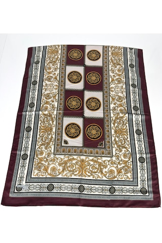 İPEKAL Soft Pamuk Şal-75 X 190 -06574 Bordo-gold