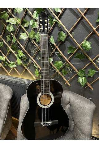 Outlet 4/4 Flatolu Siyah Klasik Gitar Orta Seviye Kılıf-pena Dahil