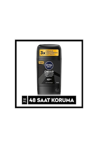 Nivea Men Deep Dimension Aktif Karbon Erkek Stick Deodorant 3 x 50 ML
