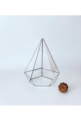 Dekoratif Cam Fanus - Geometrik Cam Fanus - Teraryum Cam Fanus (489240336)