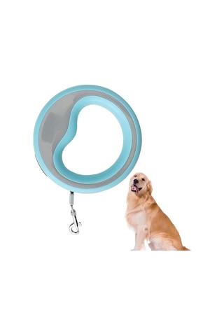 Süslüpati Otomatik Köpek Gezdirme Tasması Mavi 2.5 Metre Mavi