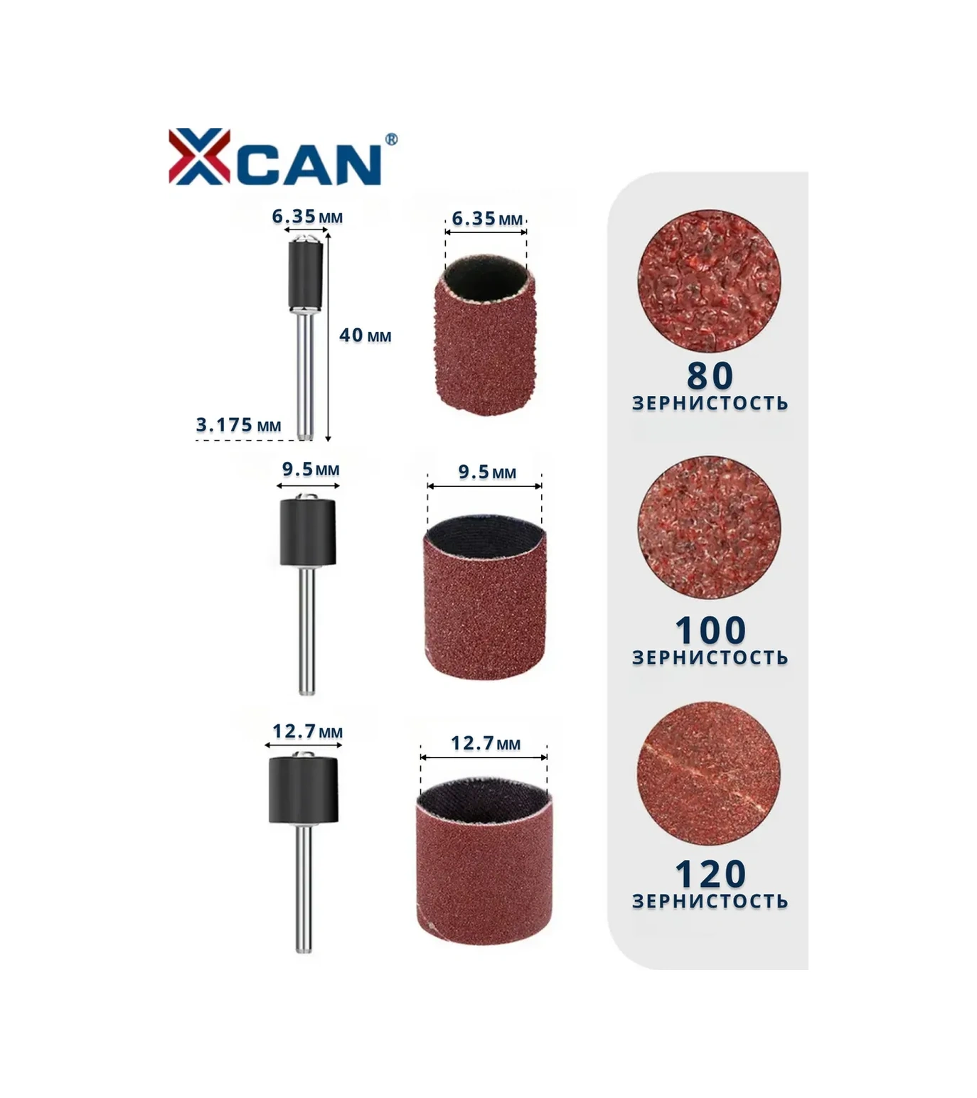 Xcan Gravür Ve Dremel İçin 93 Parçalık Zımpara Tamburu Seti 234047475
