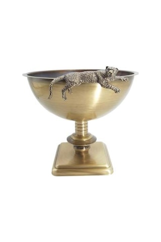 Crearthome Dekoratif Aksesuar Metal Kaplanlı Saksı Eskitme Szr-C1