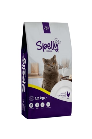 Spelly Premium Tavuklu Yetişkin Kedi Maması 1200 G