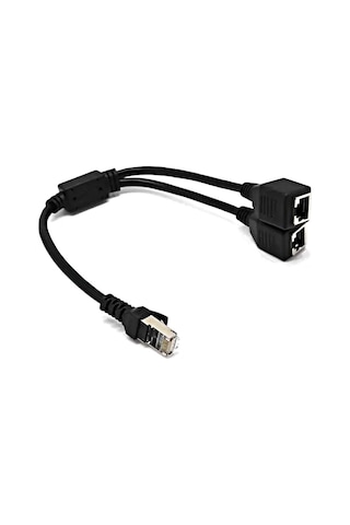 Dark RJ45 Ethernet LAN Genişletilmiş Splitter Kablosu