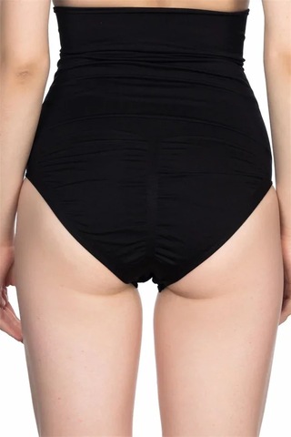 Ang Butik Siyah Double Yüksek Bel Çıtçıtlı Slip Korse