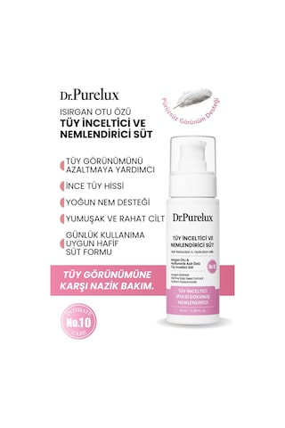Tüy Azaltıcı, Tüy Inceltici Ve Nemlendirici Süt Isırgan Otu & Hyaluronik Asit Özlü 50ml