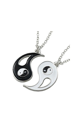 Müstesna Ying Yang Best Friends En Iyi Arkadaş Kolye Fikirleri Beyaz